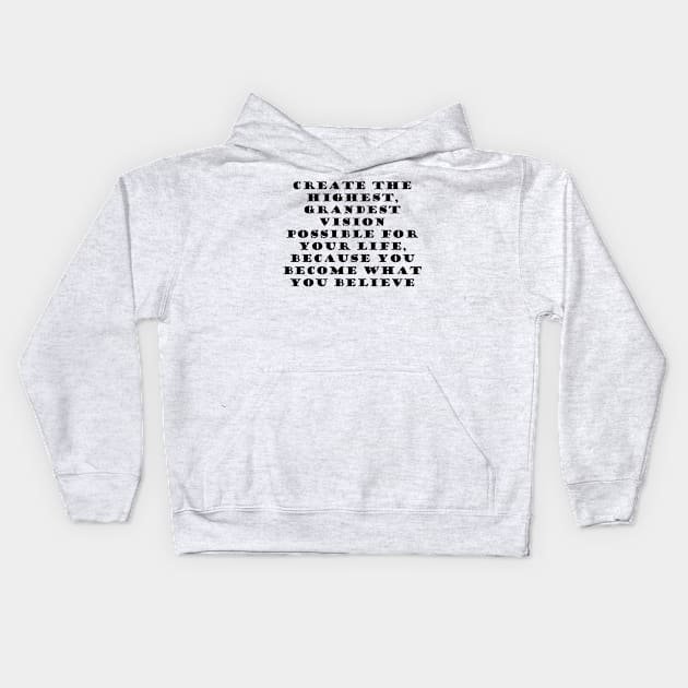 quotes Kids Hoodie by Mihajr